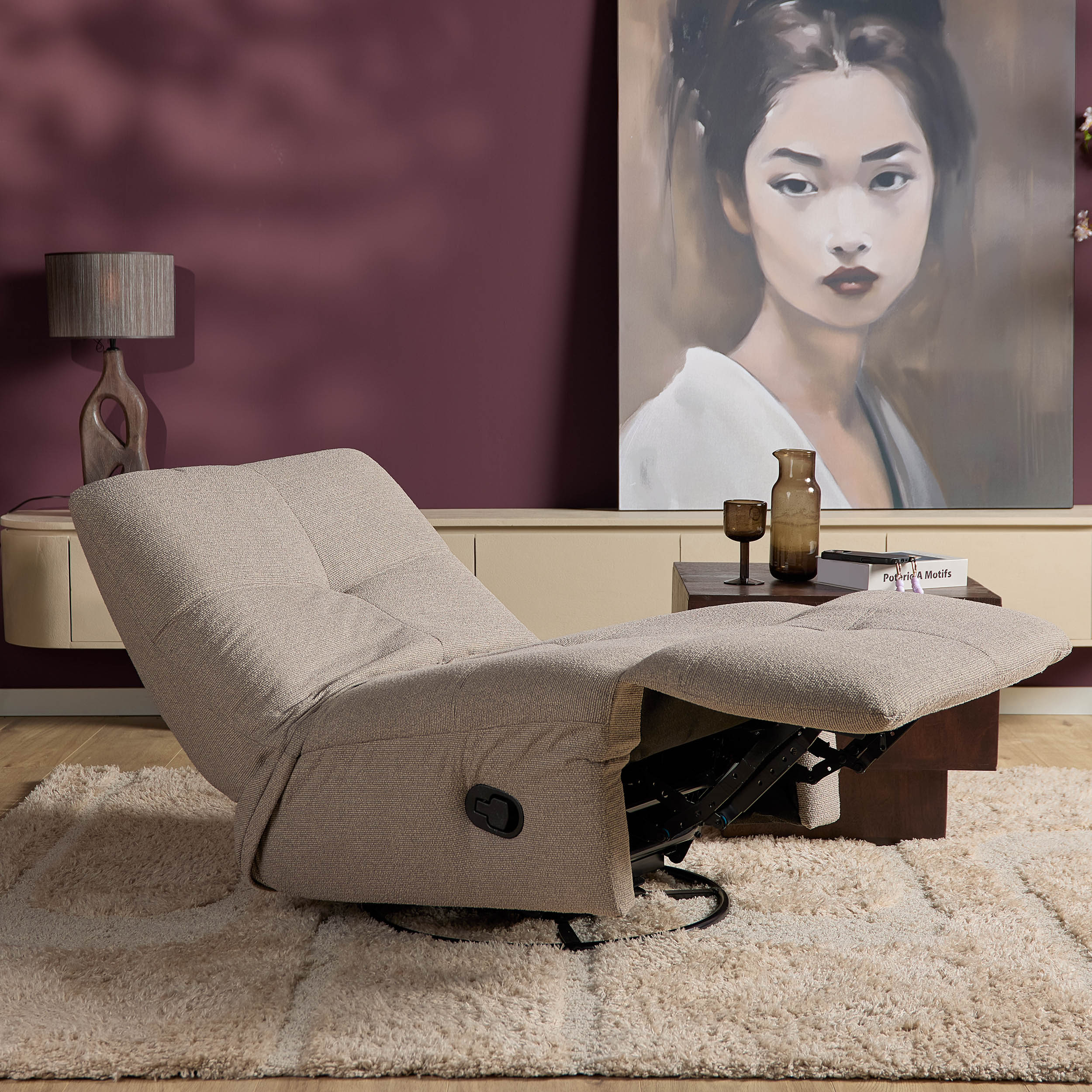 Relaxfauteuil Lazy Taupe - Image 3