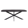 Deens ovale eettafel Elegance Zwart Mangohout 240 cm - Image 2