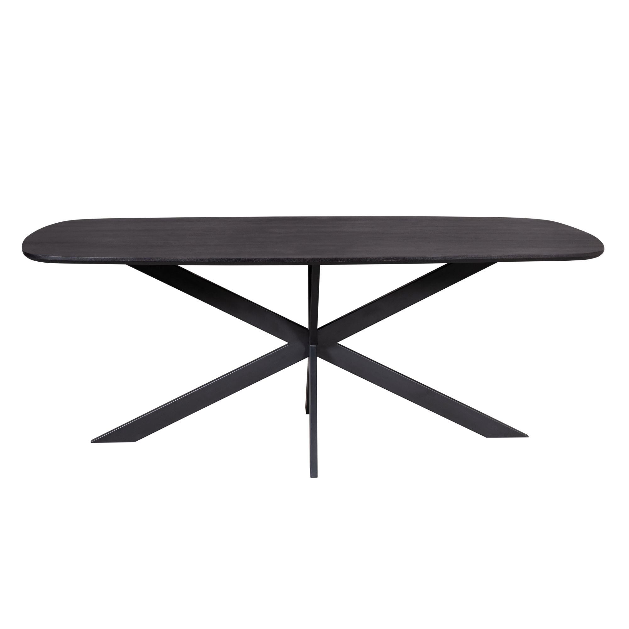 Deens ovale eettafel Elegance Zwart Mangohout 240 cm - Image 2
