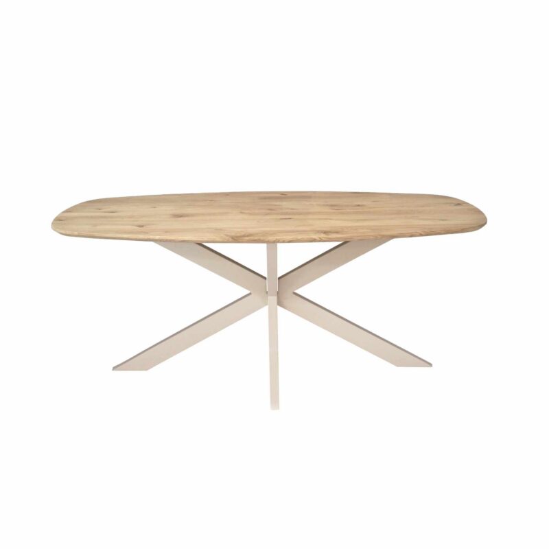 Deens ovale eettafel Ferris Naturel Poot Zand Eikenhout 180 cm - Image 2