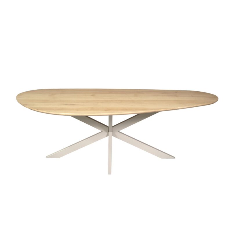 Organische eettafel Cloud Naturel Poot Zand Eikenhout 180 cm - Image 1