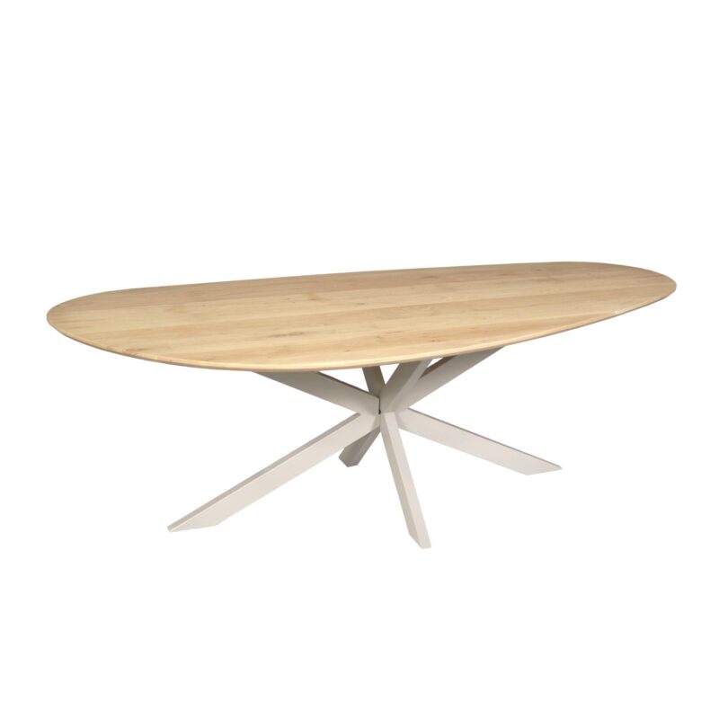 Organische eettafel Cloud Naturel Poot Zand Eikenhout 180 cm - Image 2