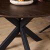 STF-6803_1 Ronde eettafel Madison Bruin Poot Zwart Mangohout 110 cm - Image 2