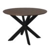 STF-6803_4 Ronde eettafel Madison Bruin Poot Zwart Mangohout 110 cm - Image 5