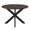 STF-6803_6 Ronde eettafel Madison Bruin Poot Zwart Mangohout 110 cm - Image 7