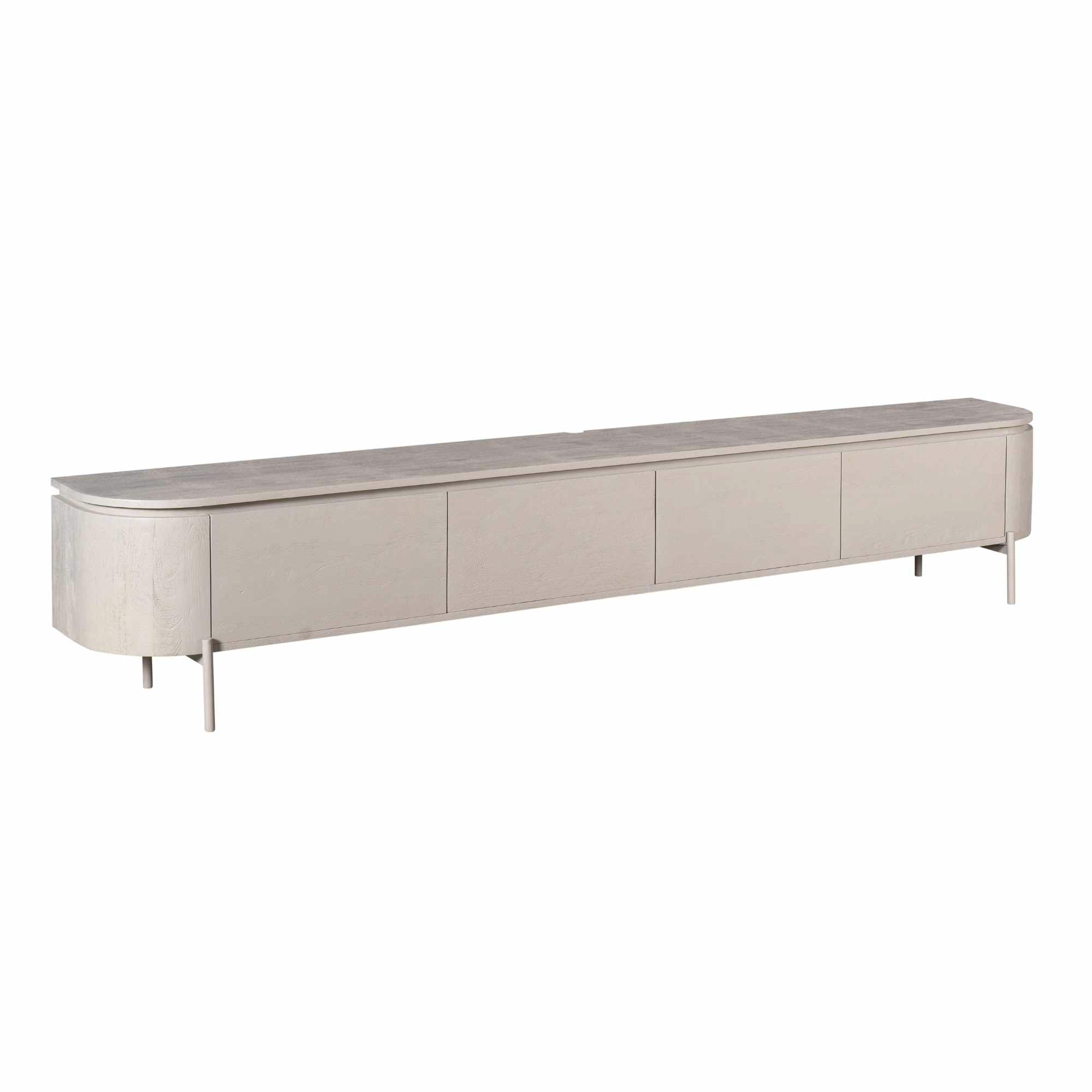 Tv meubel Excellent Taupe Mangohout 200 cm - Image 7