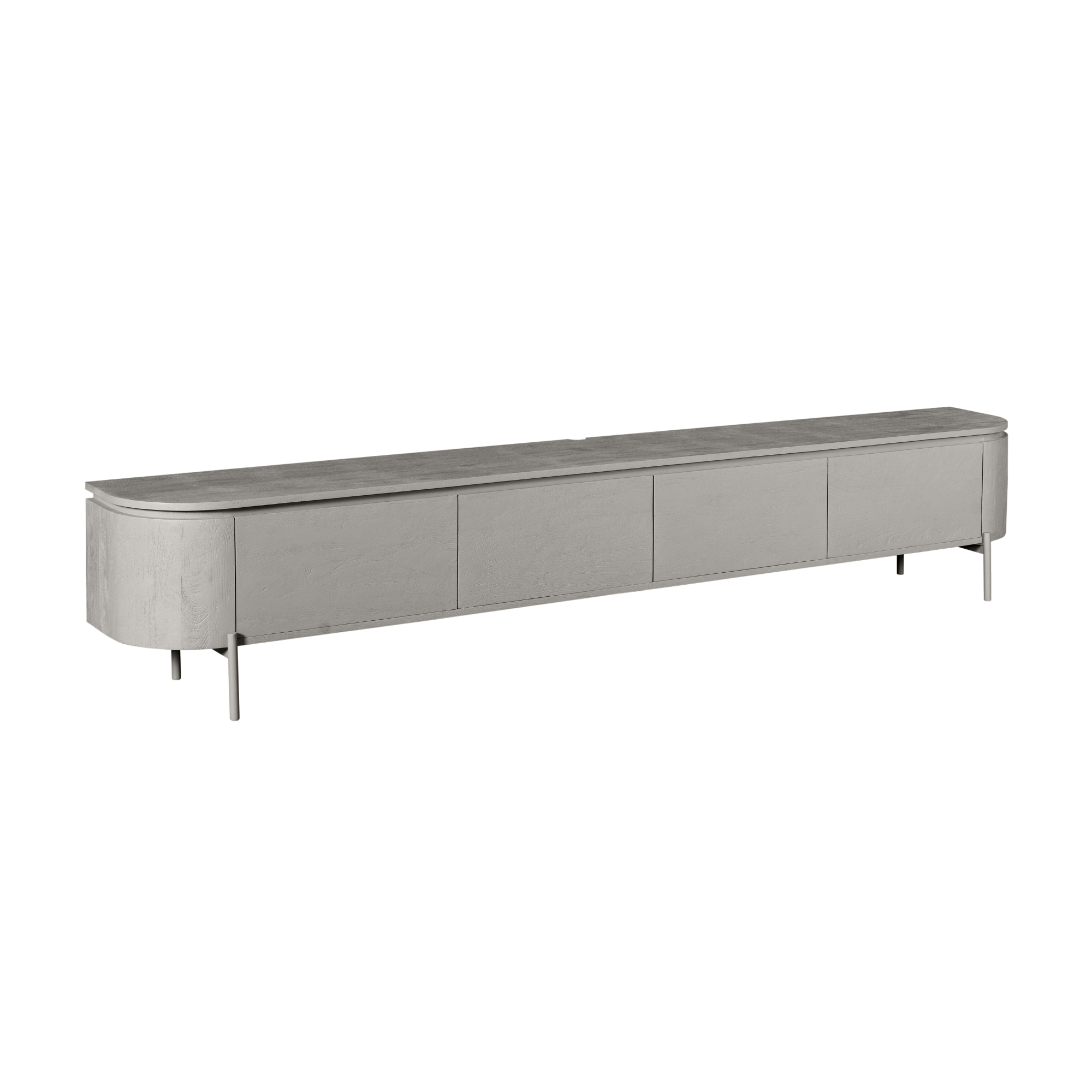 Tv meubel Excellent Taupe Mangohout 200 cm - Image 18