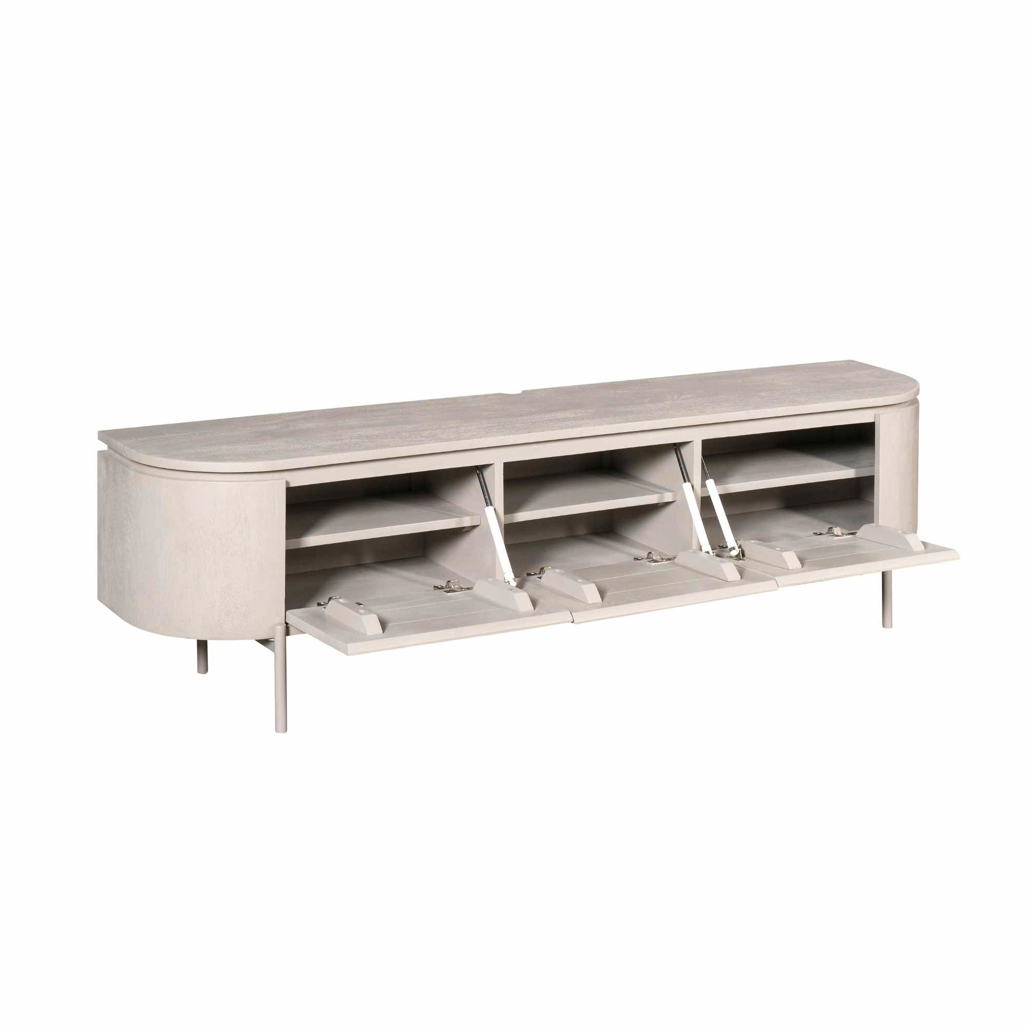 Tv meubel Excellent Taupe Mangohout 160 cm - Image 9