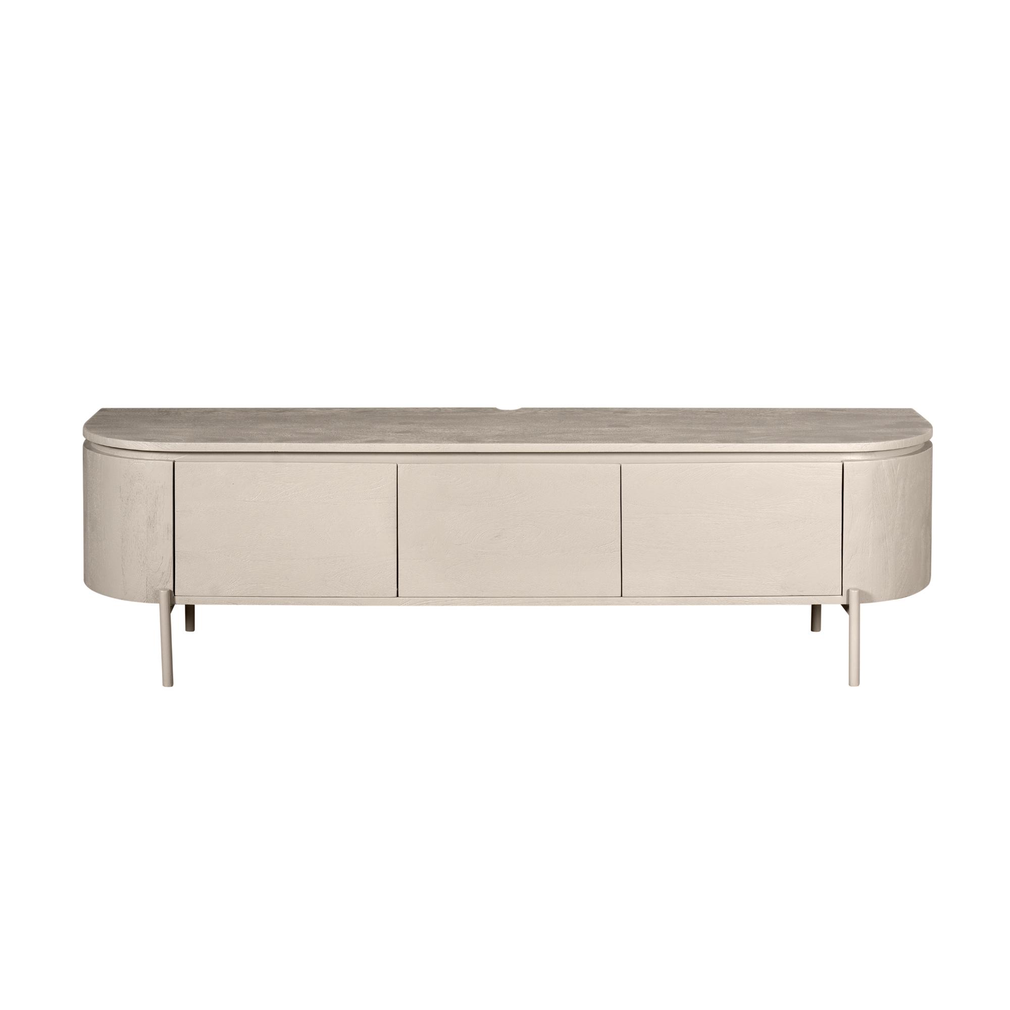 Tv meubel Excellent Taupe Mangohout 160 cm - Image 12
