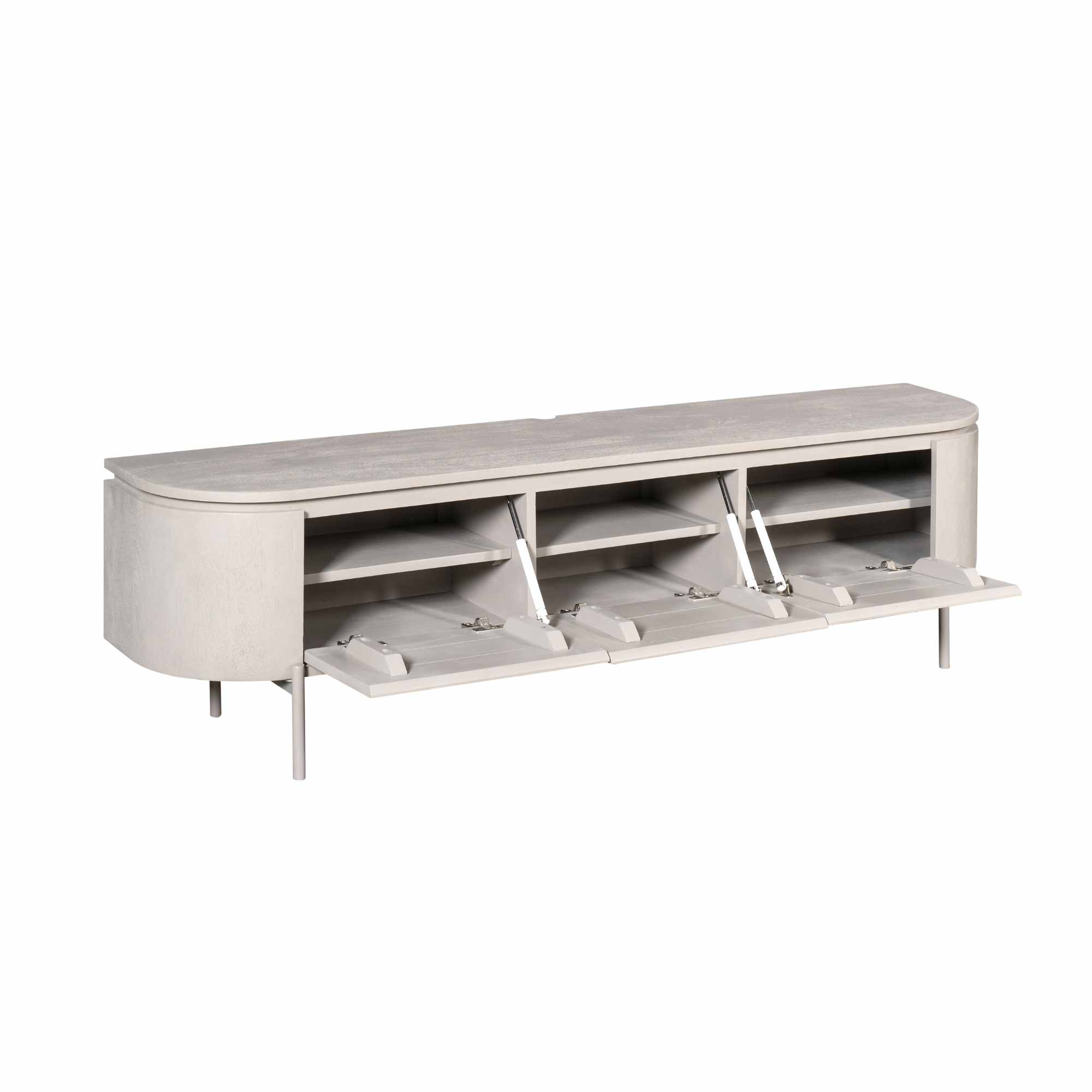 Tv meubel Excellent Taupe Mangohout 160 cm - Image 22