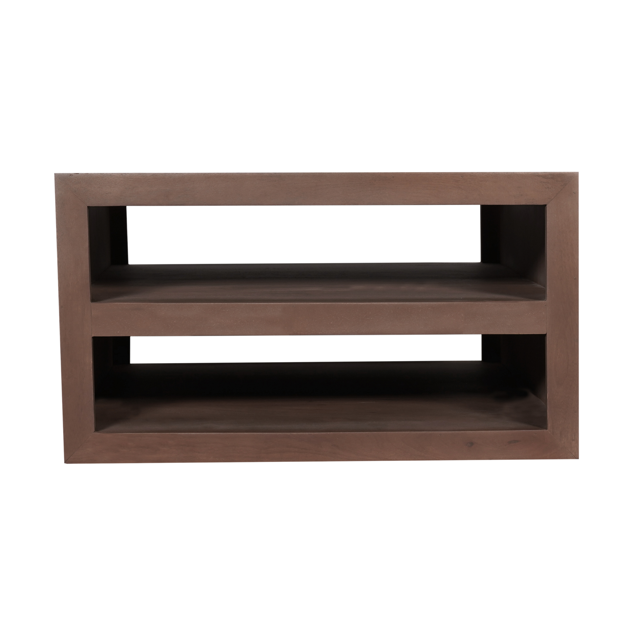 Vierkante salontafel Brussel Walnoot Mangohout 80 cm - Image 4