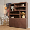 STF-5608_9 Vierkante salontafel Brussel Walnoot Mangohout 80 cm - Image 10