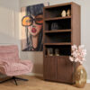 STF-5608_12 Vierkante salontafel Brussel Walnoot Mangohout 80 cm - Image 13