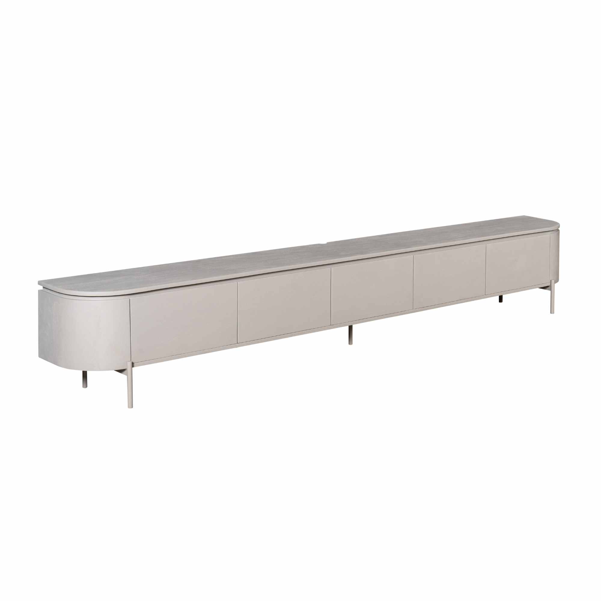STF-1725_16 Tv meubel Excellent Taupe Mangohout 280 cm - Image 17