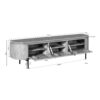 STF-1722_14 Tv meubel Excellent Taupe Mangohout 160 cm - Image 15