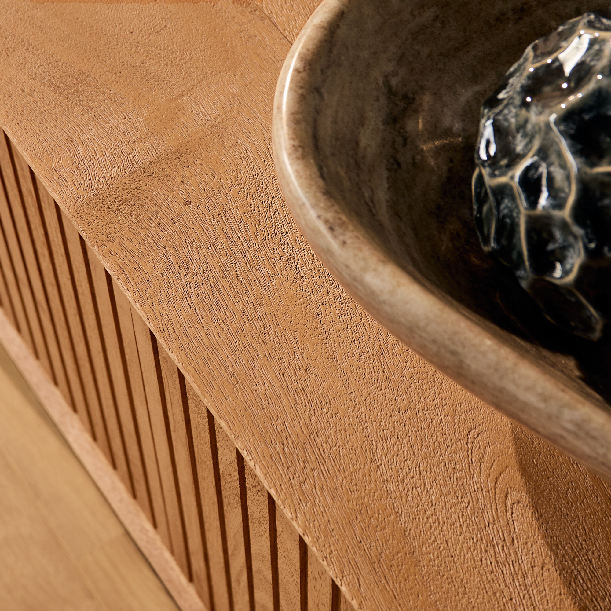 Tv meubel Madison Naturel Mangohout 165 cm - Image 3
