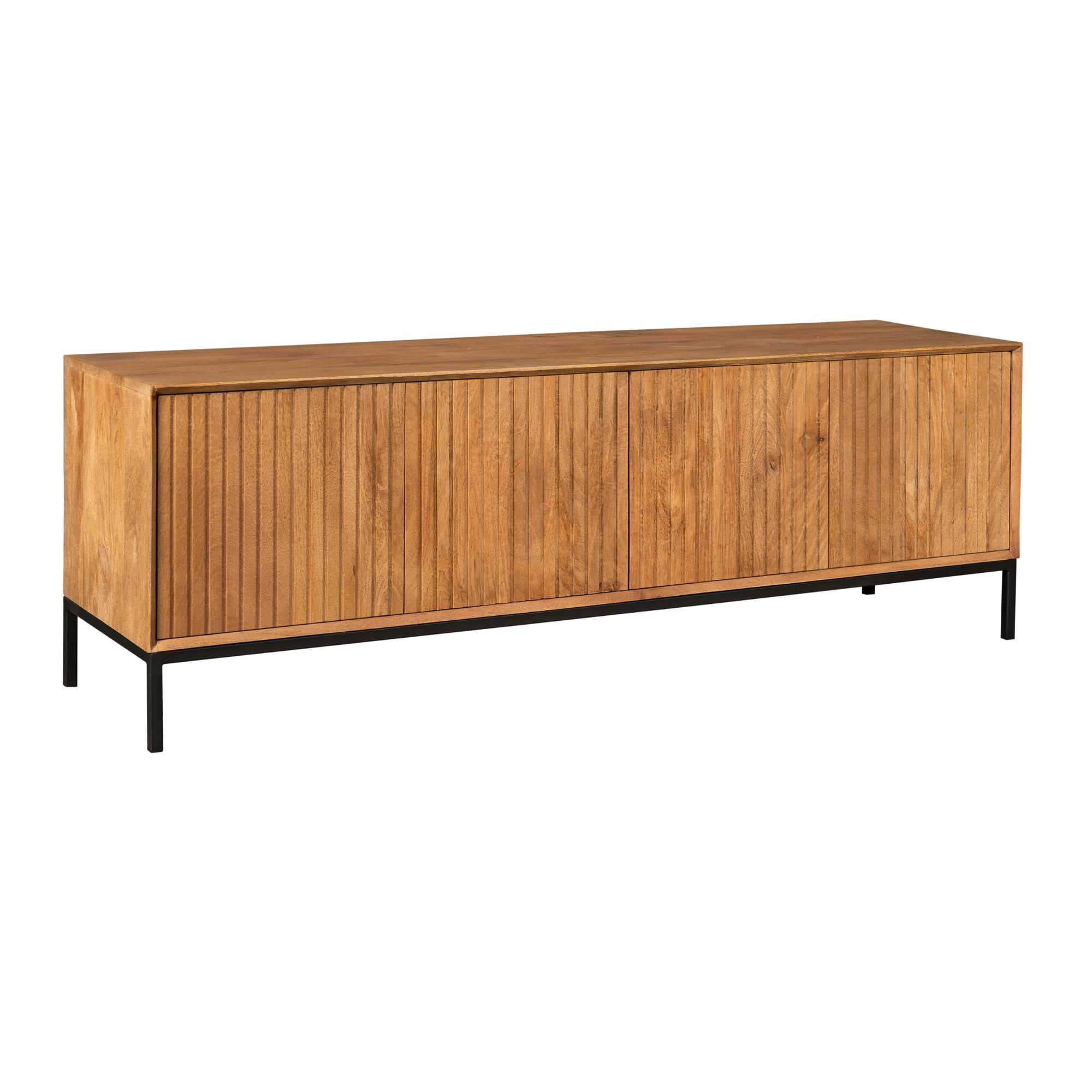 Tv meubel Madison Naturel Mangohout 165 cm - Image 7