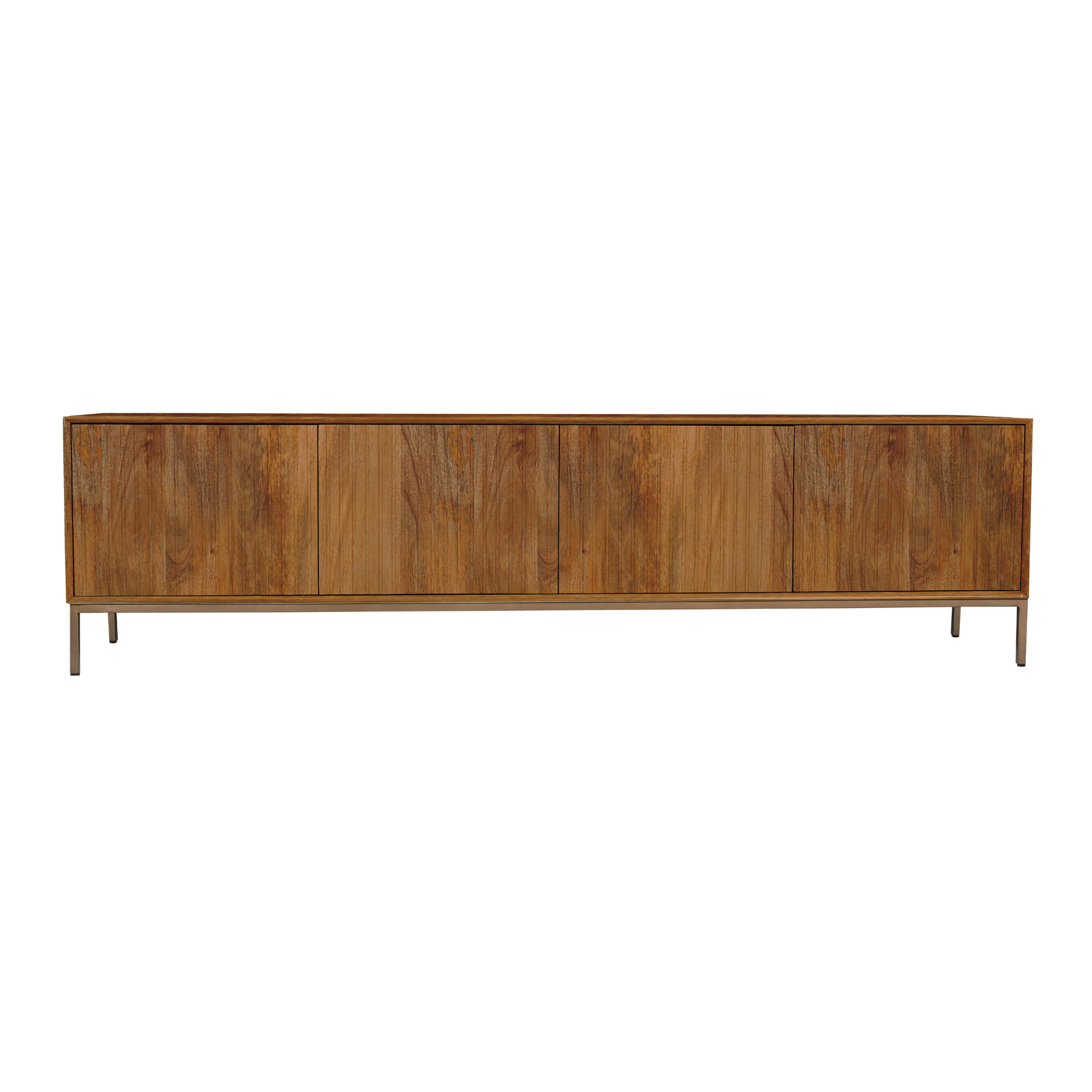 Tv meubel Madison Naturel Mangohout 165 cm - Image 11