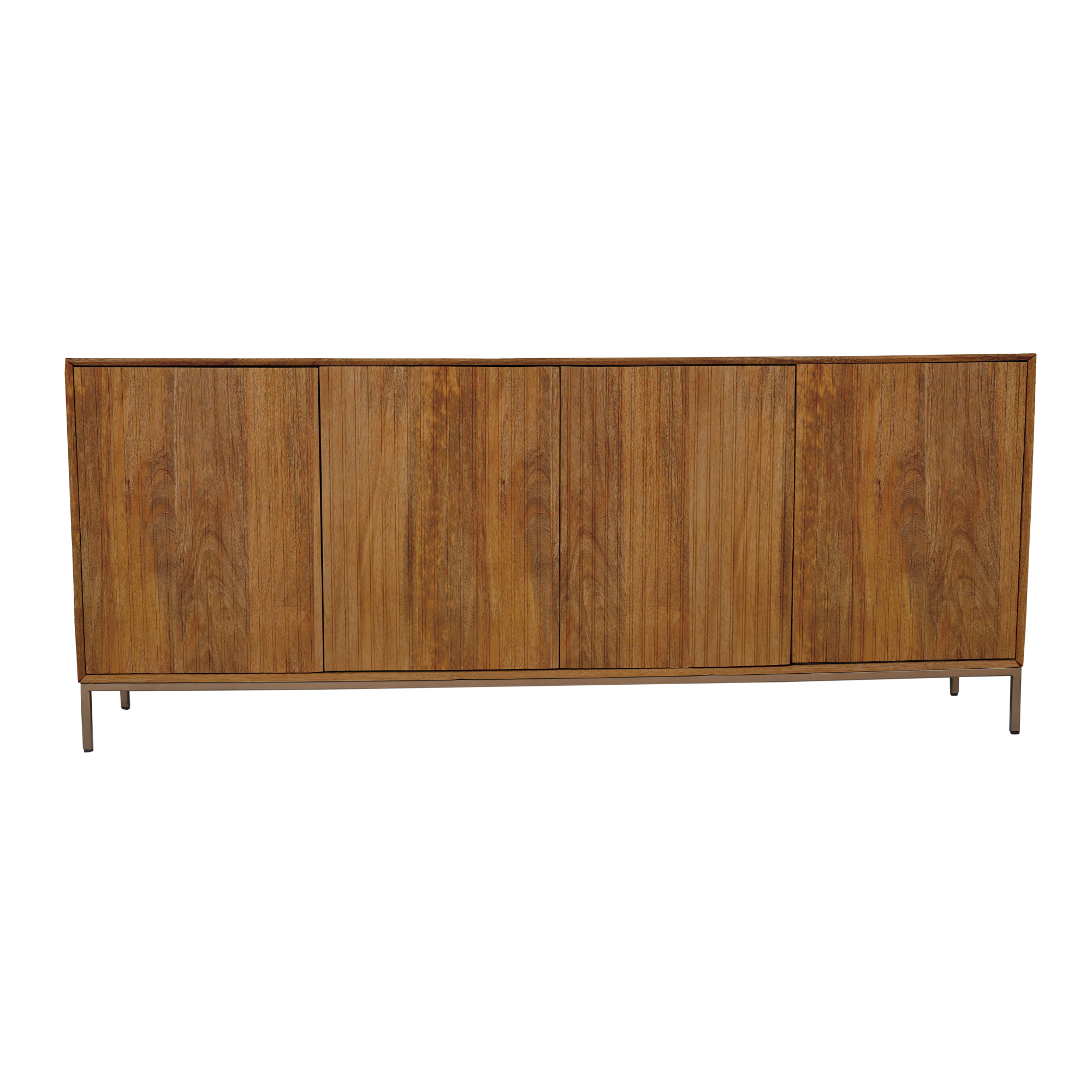 Tv meubel Madison Naturel Mangohout 165 cm - Image 14