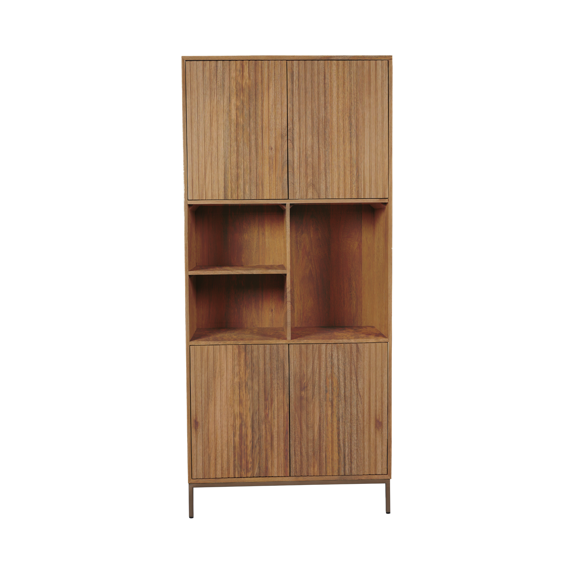 Tv meubel Madison Naturel Mangohout 165 cm - Image 17