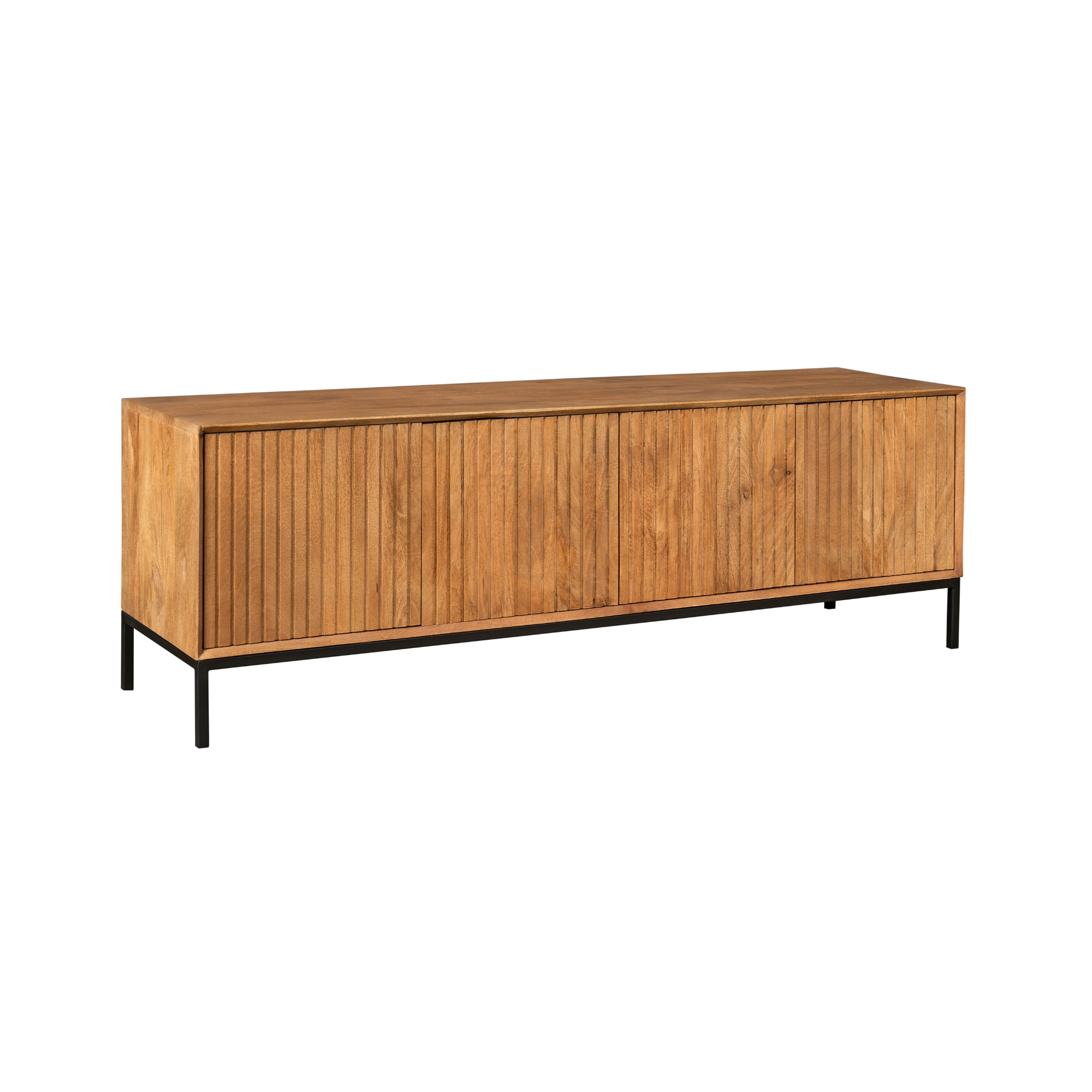 Tv meubel Madison Naturel Mangohout 165 cm - Image 19