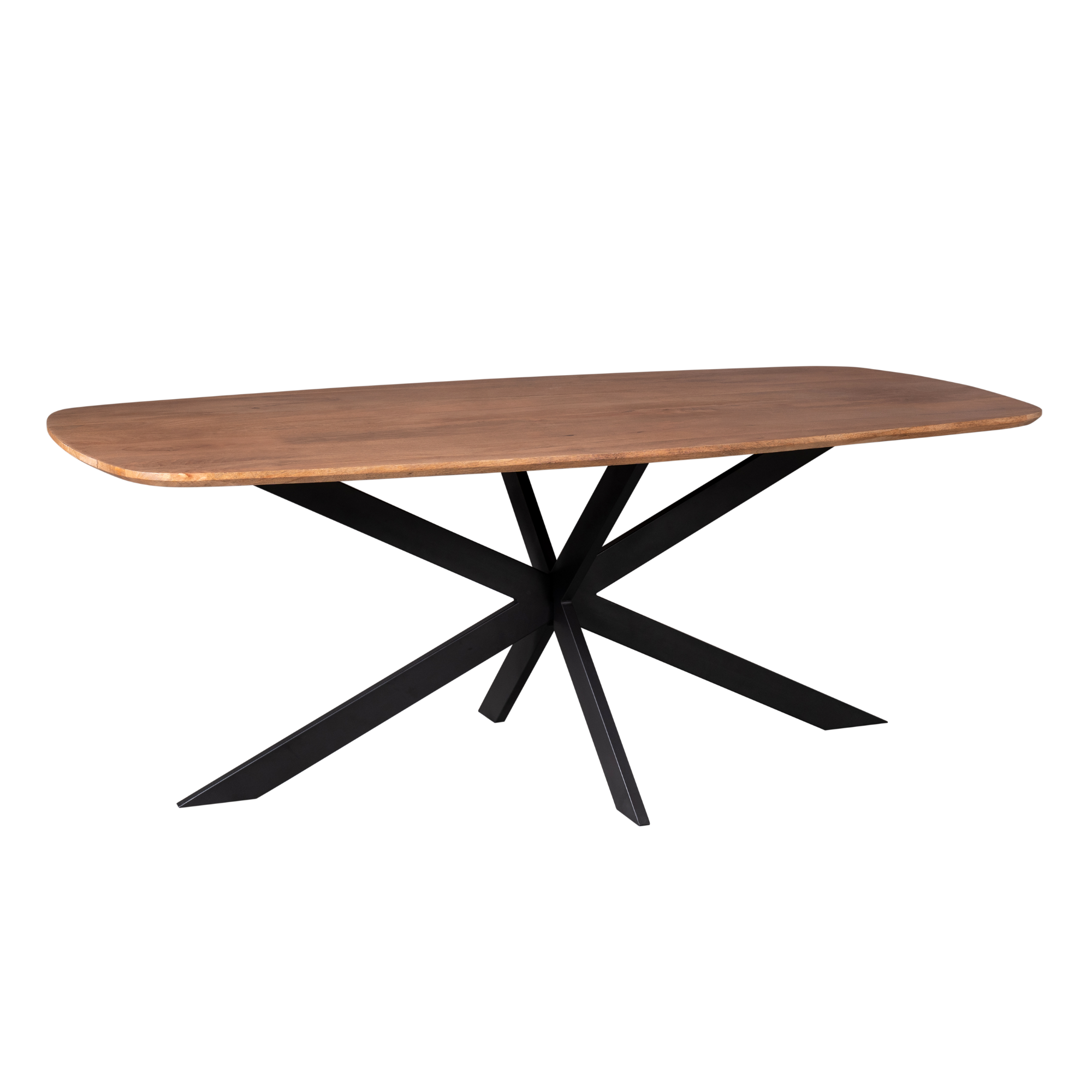 Deens ovale eettafel Elegance Naturel Mangohout 200 cm - Image 6