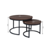 STF-3969_5 Salontafel set Otik Walnoot Eikenhout 70 cm - Image 6