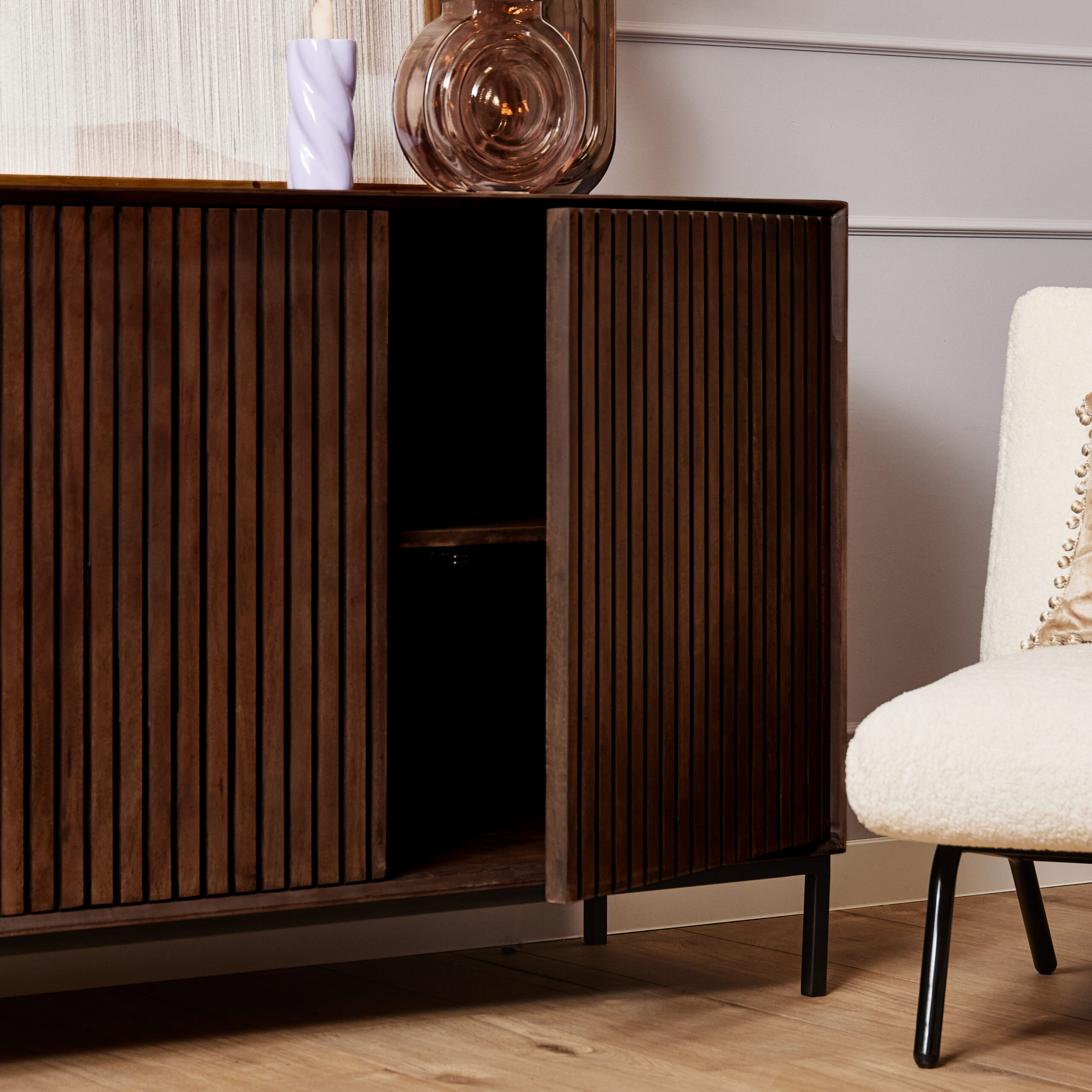 STF-6783_9 Dressoir Madison Bruin Mangohout 165 cm - Image 10