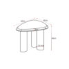 STF-9616_9 Bijzettafel Nuvé Naturel Botticino marmer 60 cm - Image 10