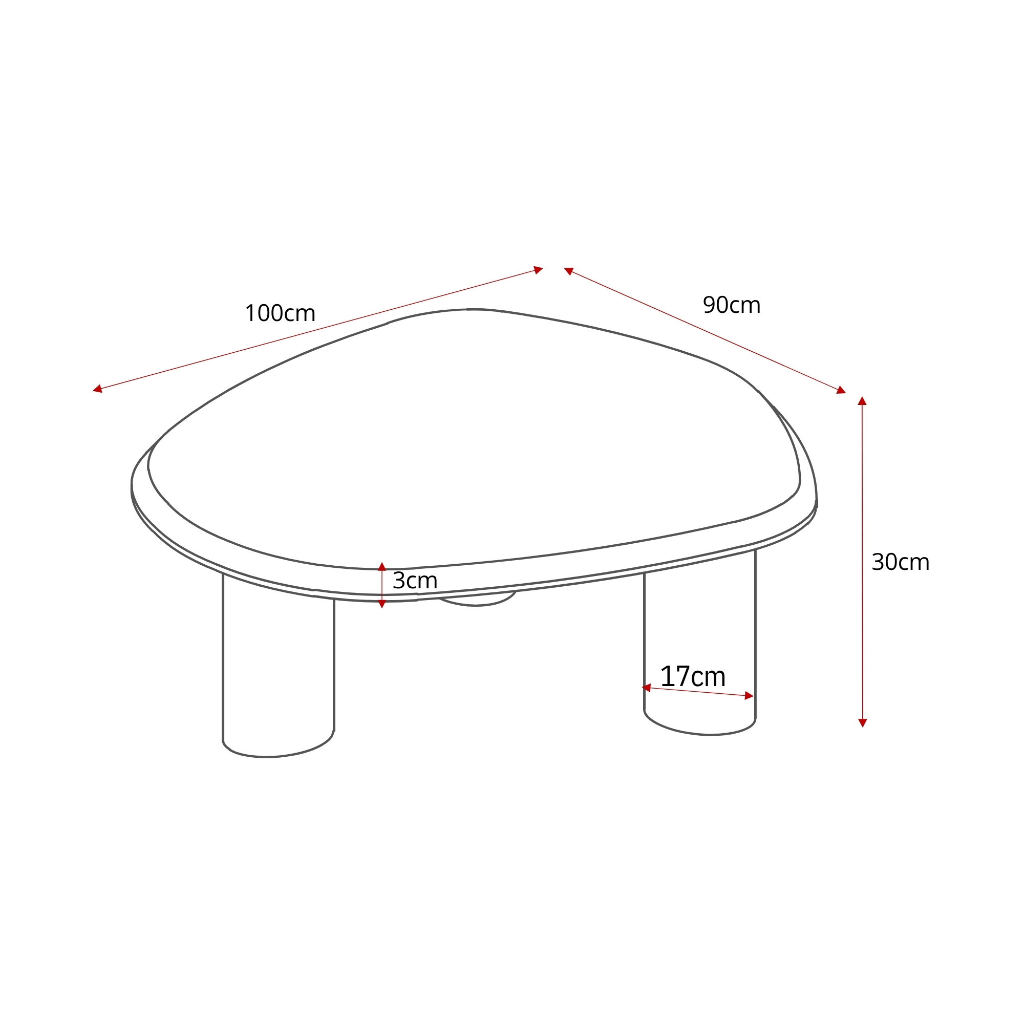 Salontafel Nuvé Naturel Botticino marmer 100 cm - Image 8