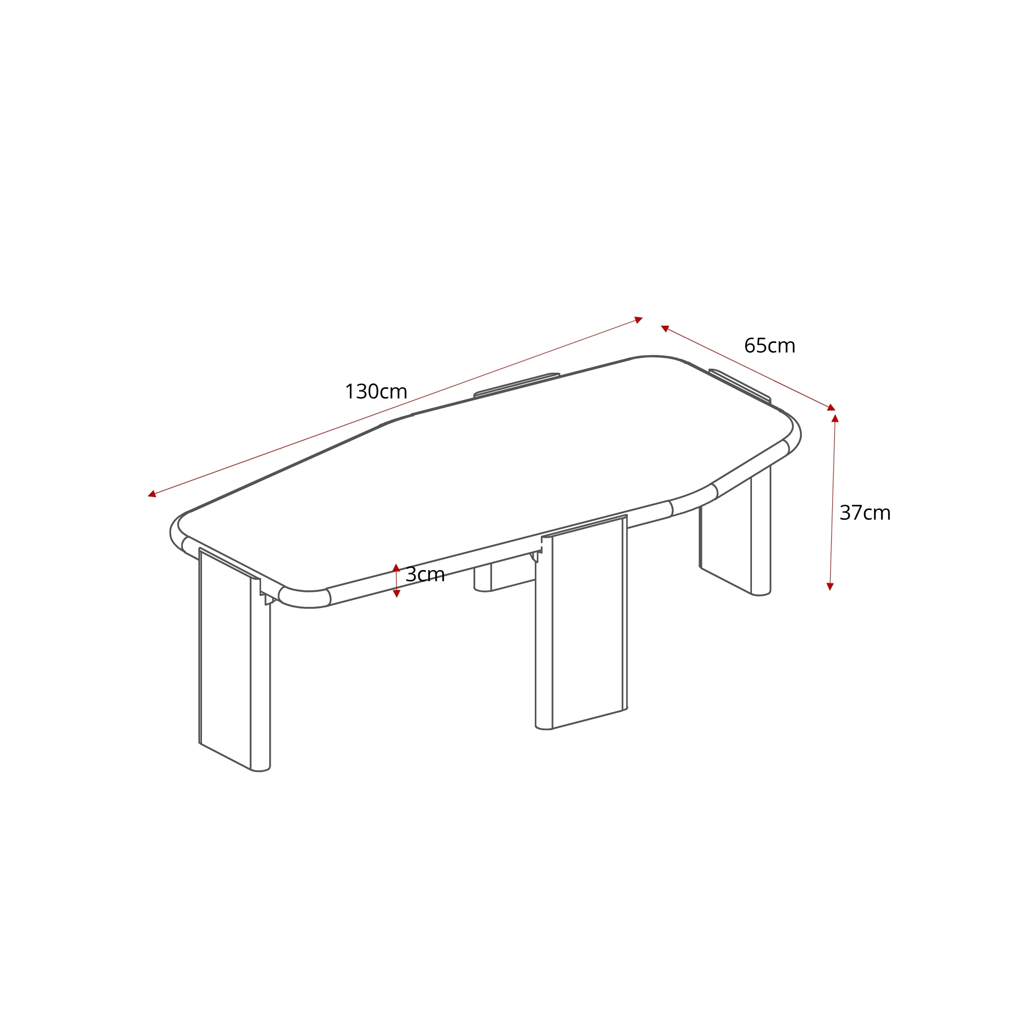 Salontafel Nuvé Naturel Botticino marmer 100 cm - Image 11
