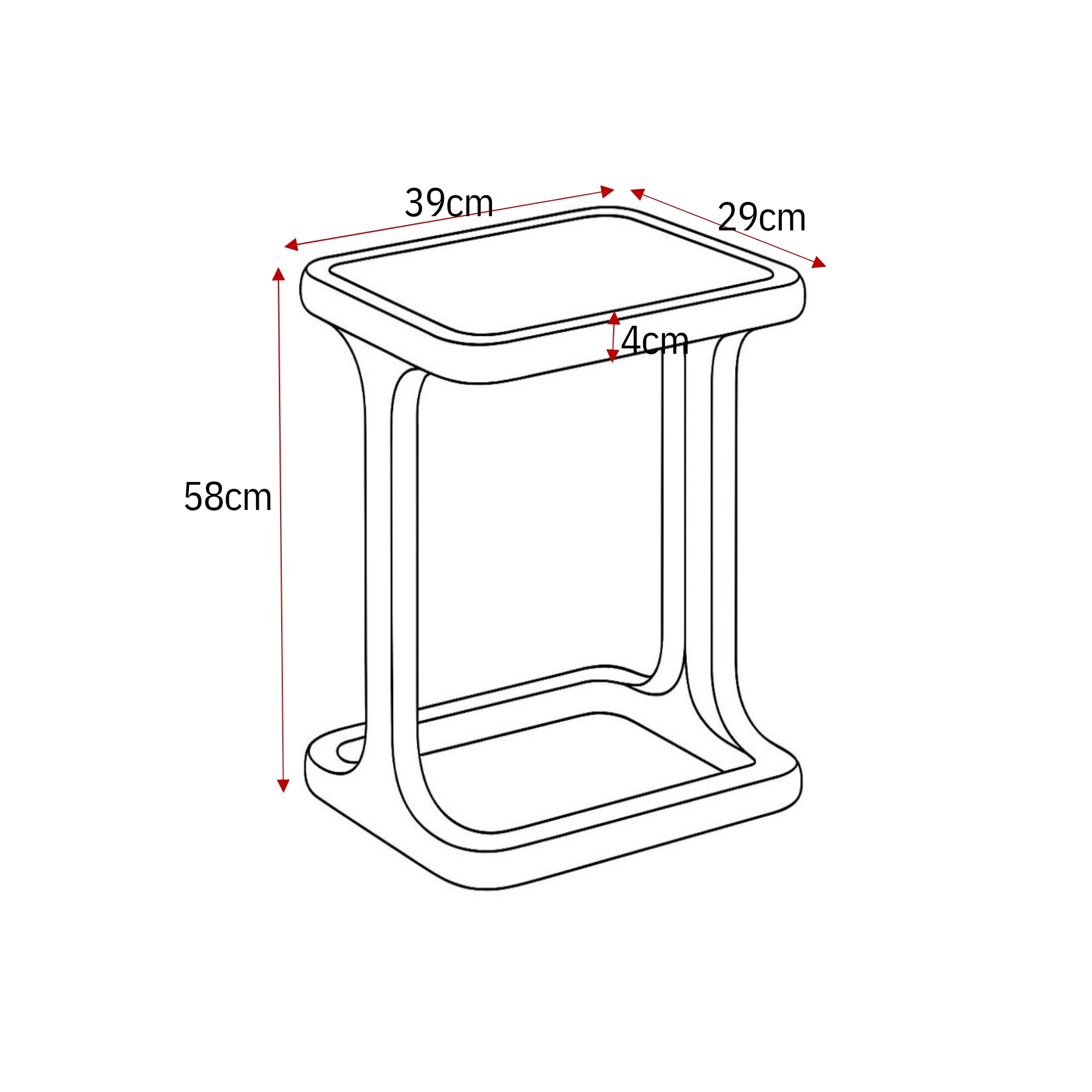 Salontafel Elias Wit MDF 60 cm - Image 9