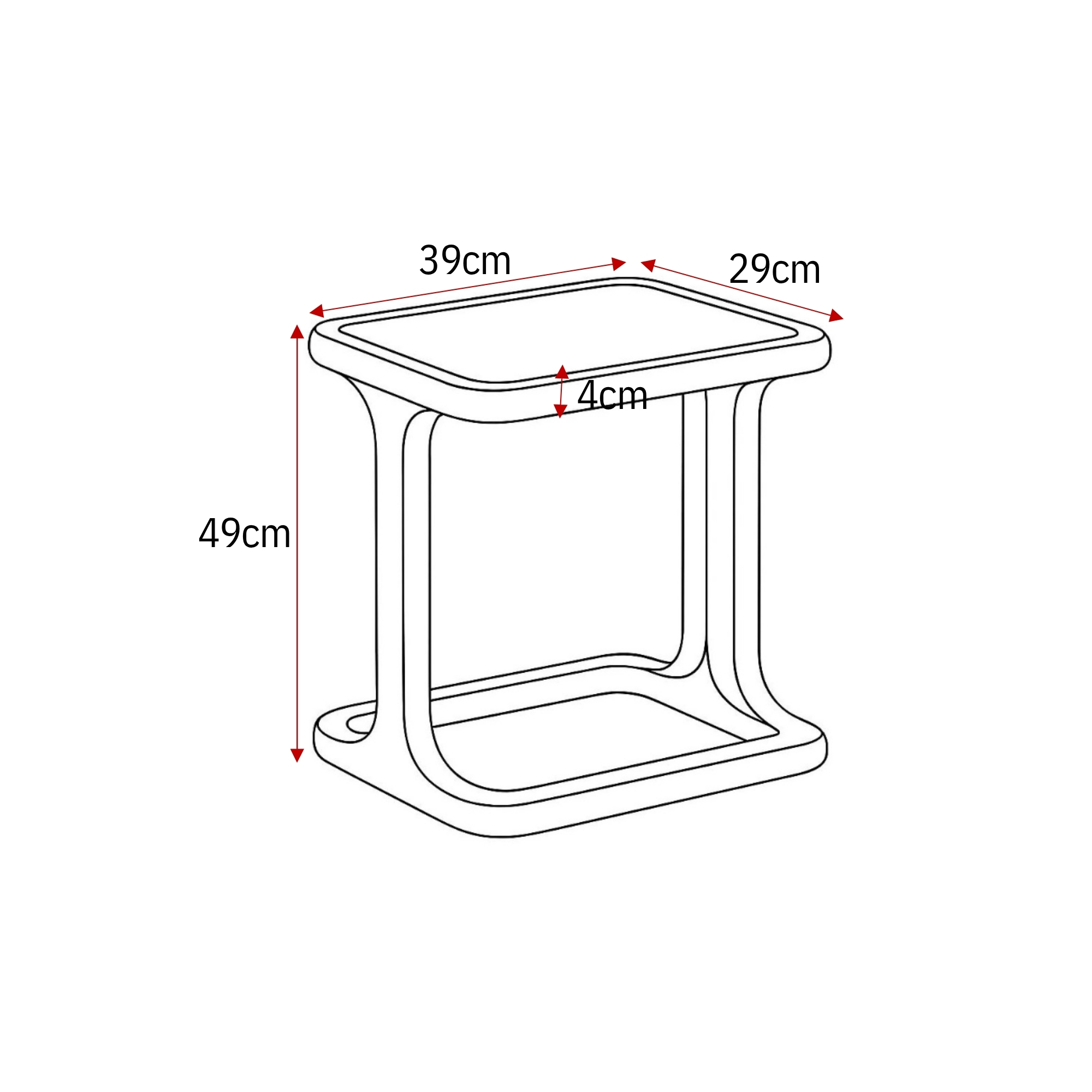 Salontafel Elias Wit MDF 60 cm - Image 10