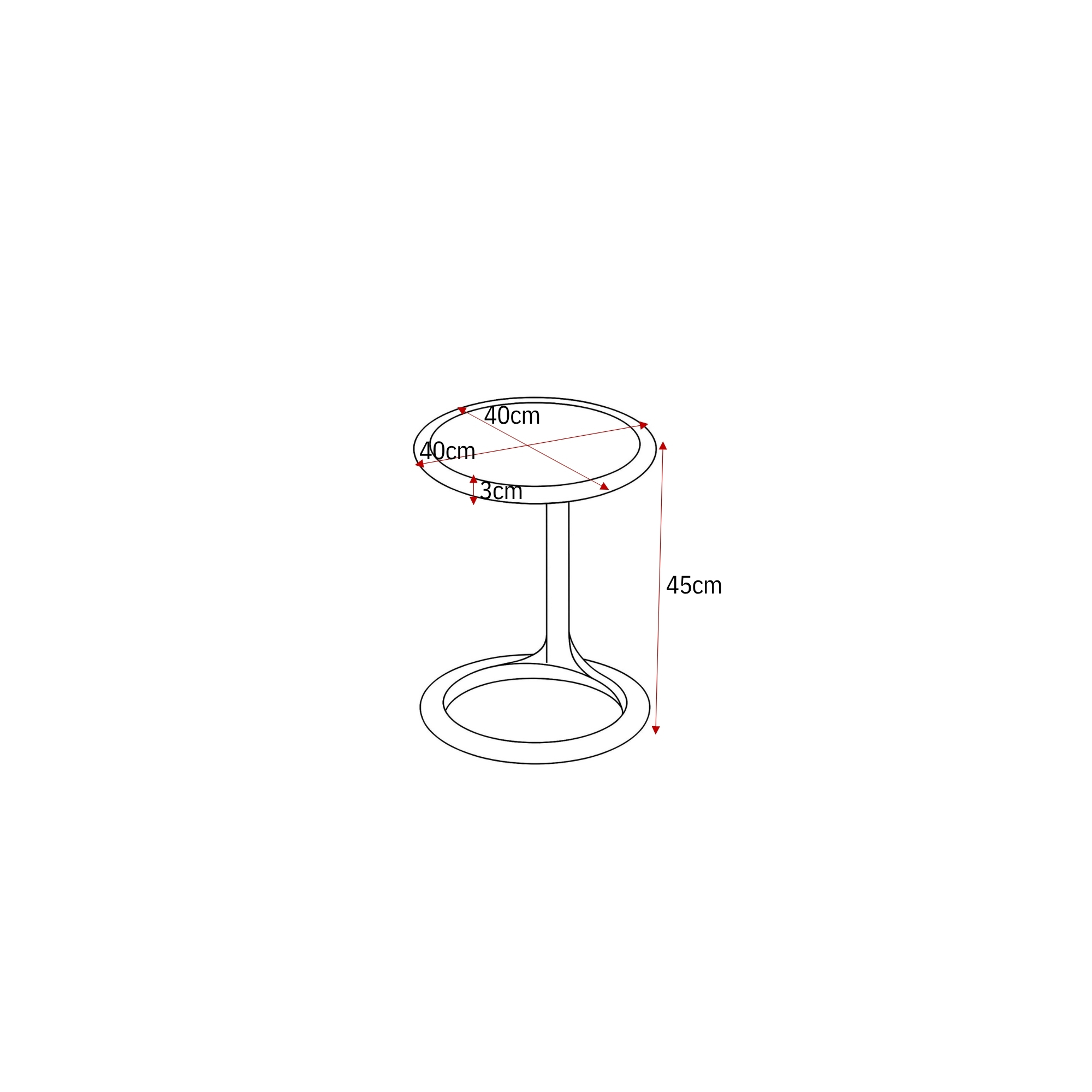 Salontafel Elias Wit MDF 60 cm - Image 12