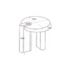 STF-9612_10 Bijzettafel Rava Bruin Mangohout 50 cm - Image 11