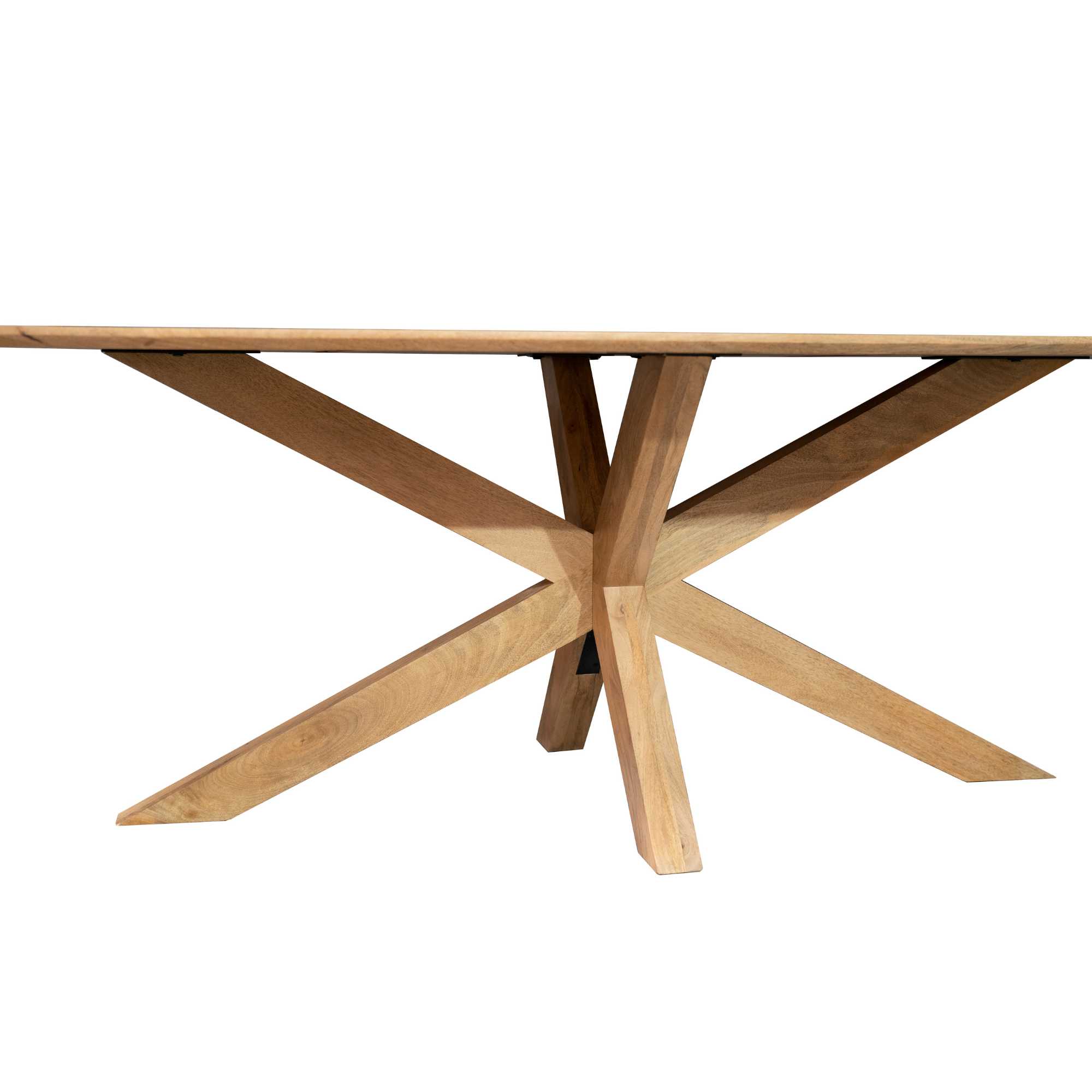 STF-2617_5 Deens ovale eettafel Nina Naturel Mangohout 240 cm - Image 6