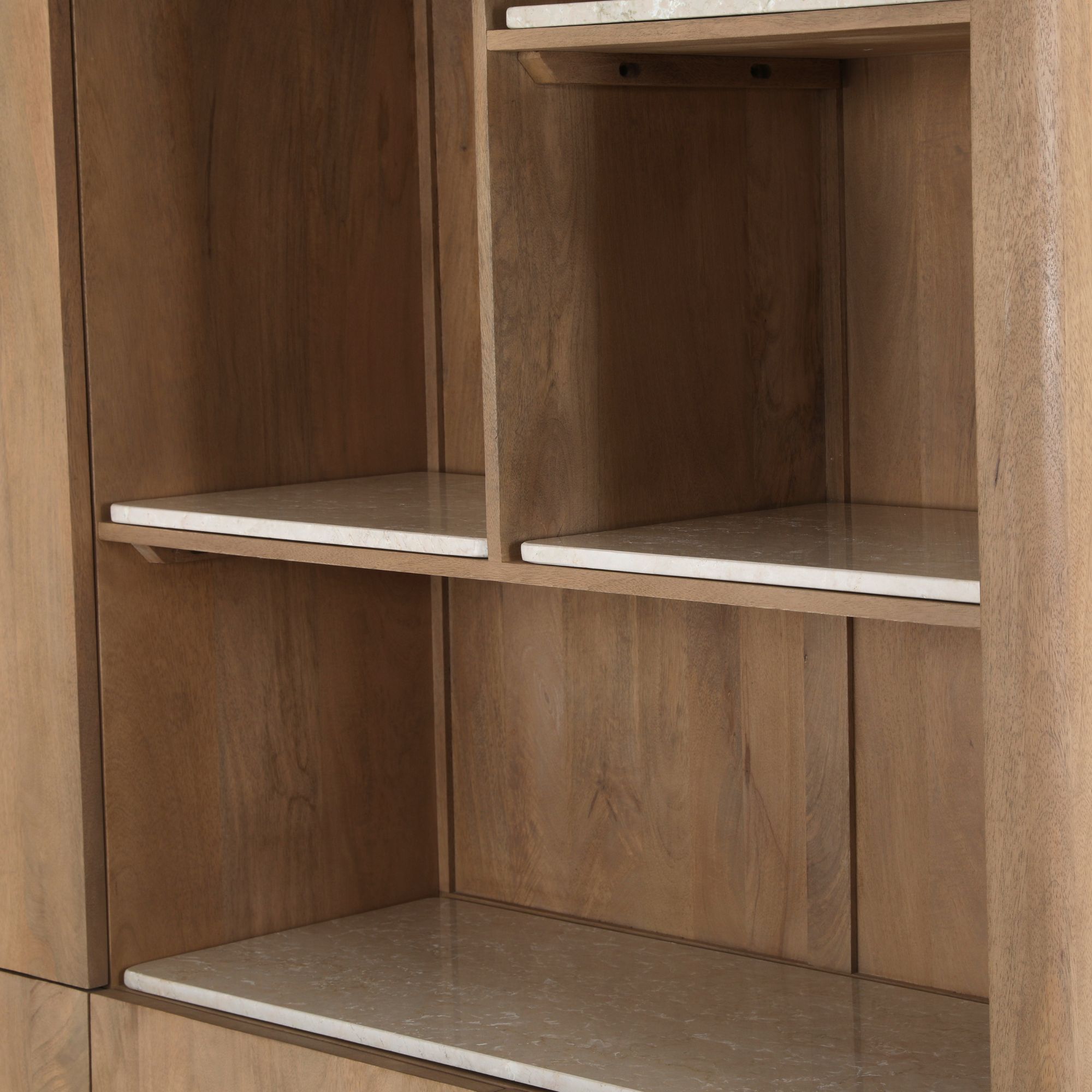 Vakkenkast XL Dallas Naturel Mangohout 160 cm - Image 28