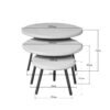 STF-2023_4 Ronde salontafelset Ohio Zand Mangohout 70 cm - Image 5