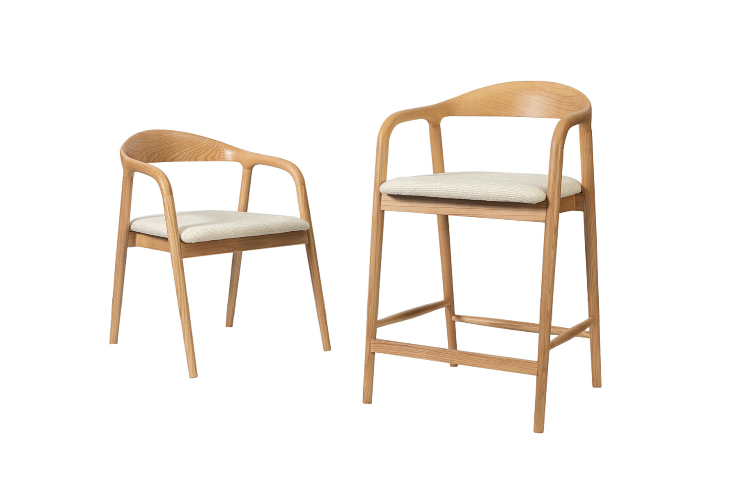 Image 14 for NEW - Counterstoel Claire Essenh. Naturel Milan 103 Beige Gemonteerd