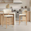 Image 3 for NEW - Counterstoel Clara Essenhout Naturel - Ote Milan 103 Beige