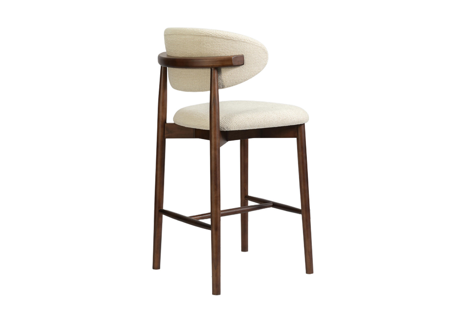 Image 8 for NEW - Counterstoel Clara Essenhout Walnoot - Ote Milan 103 Beige