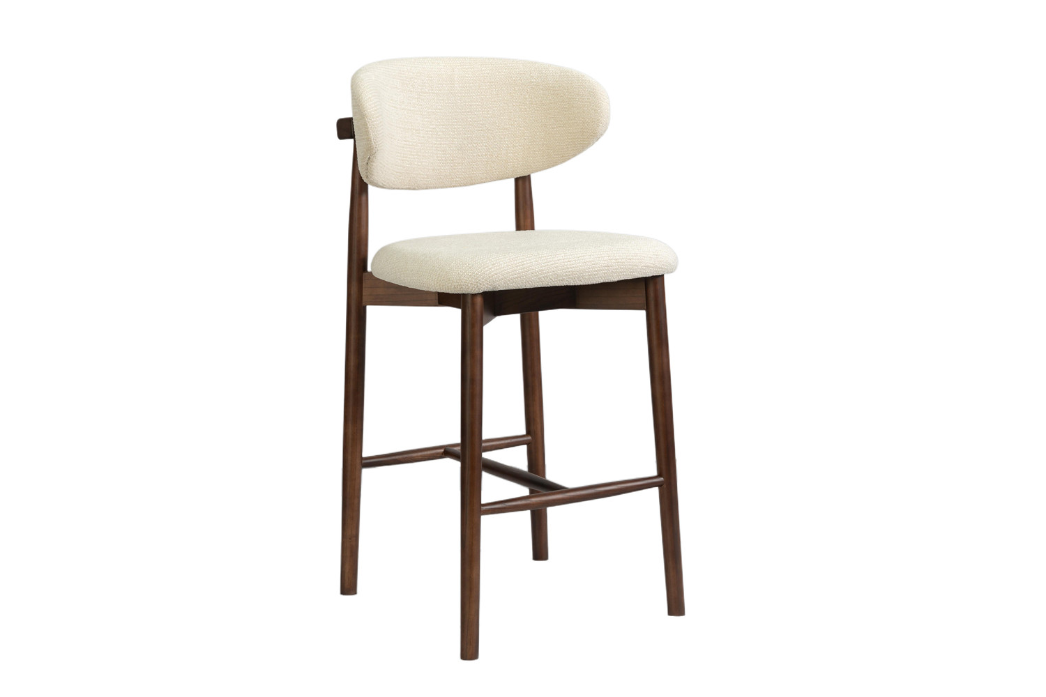 Image 5 for NEW - Counterstoel Clara Essenhout Walnoot - Ote Milan 103 Beige