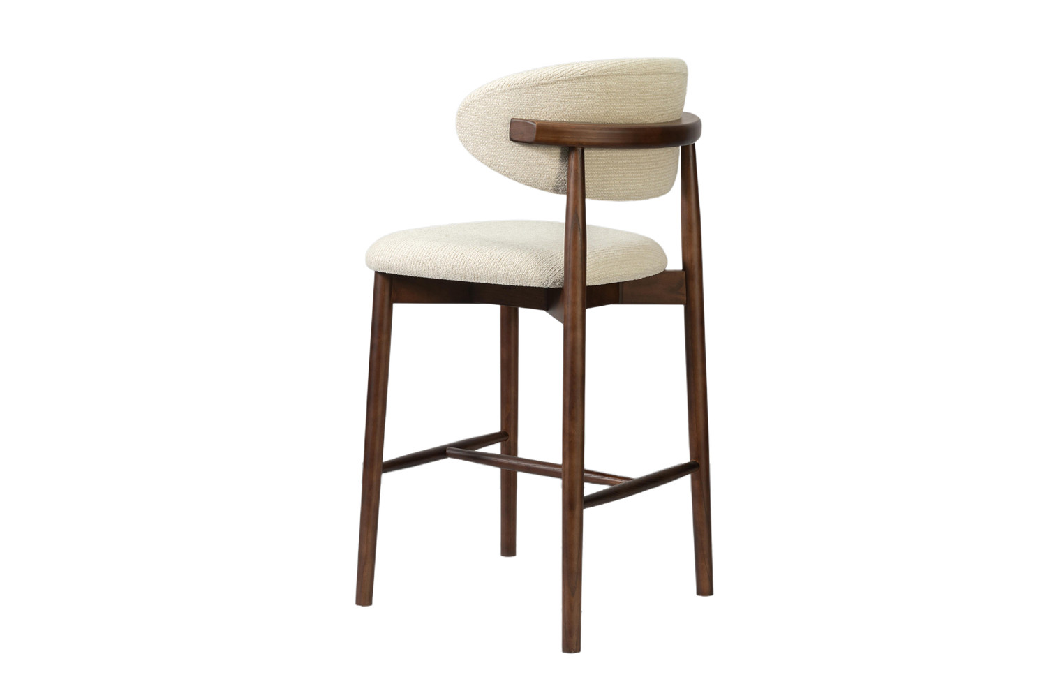 Image 7 for NEW - Counterstoel Clara Essenhout Walnoot - Ote Milan 103 Beige