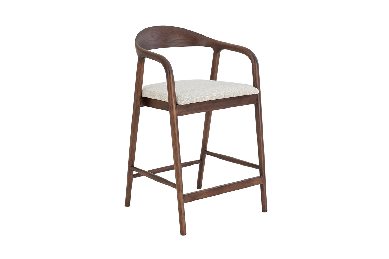 Image 5 for NEW - Counterstoel Claire Essenh. Walnoot Milan 103 Beige Gemonteerd
