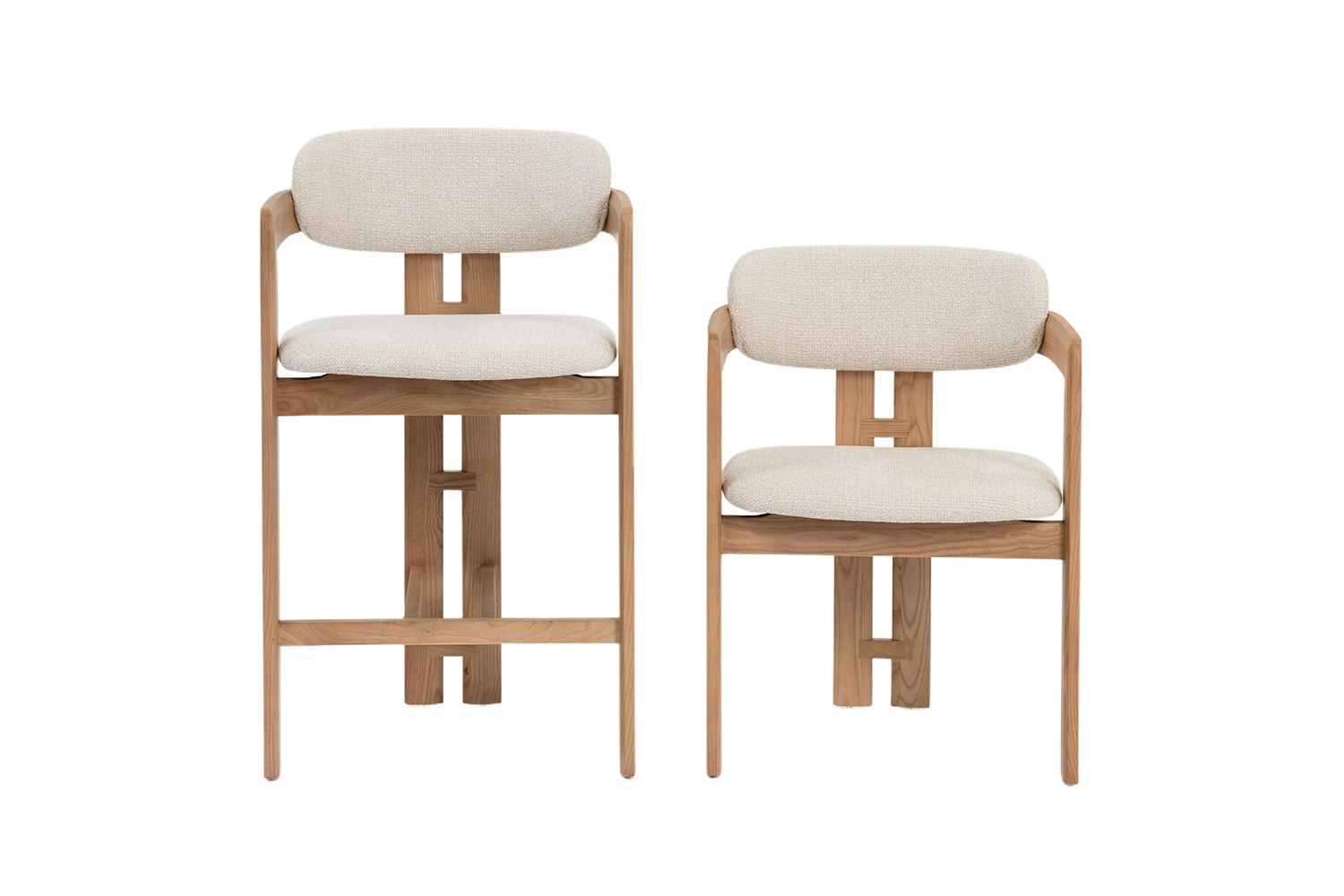 Image 12 for NEW - Counterstoel Camille Essenhout Naturel Ote Milan 103 Beige