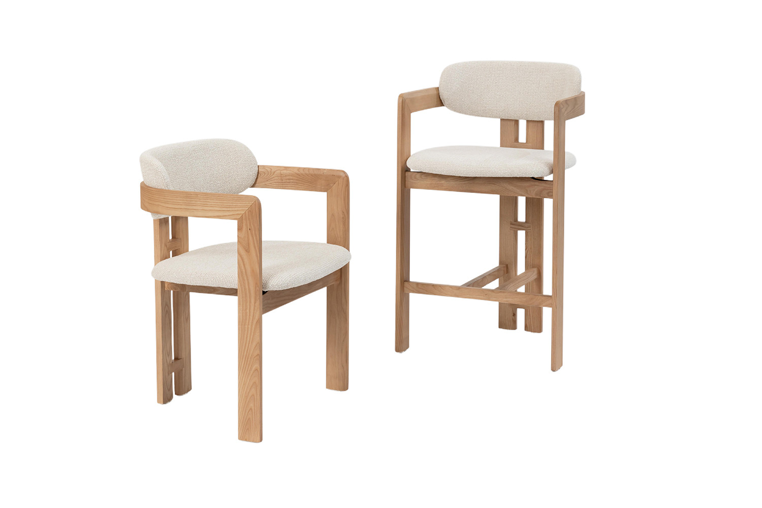 Image 14 for NEW - Counterstoel Camille Essenhout Naturel Ote Milan 103 Beige