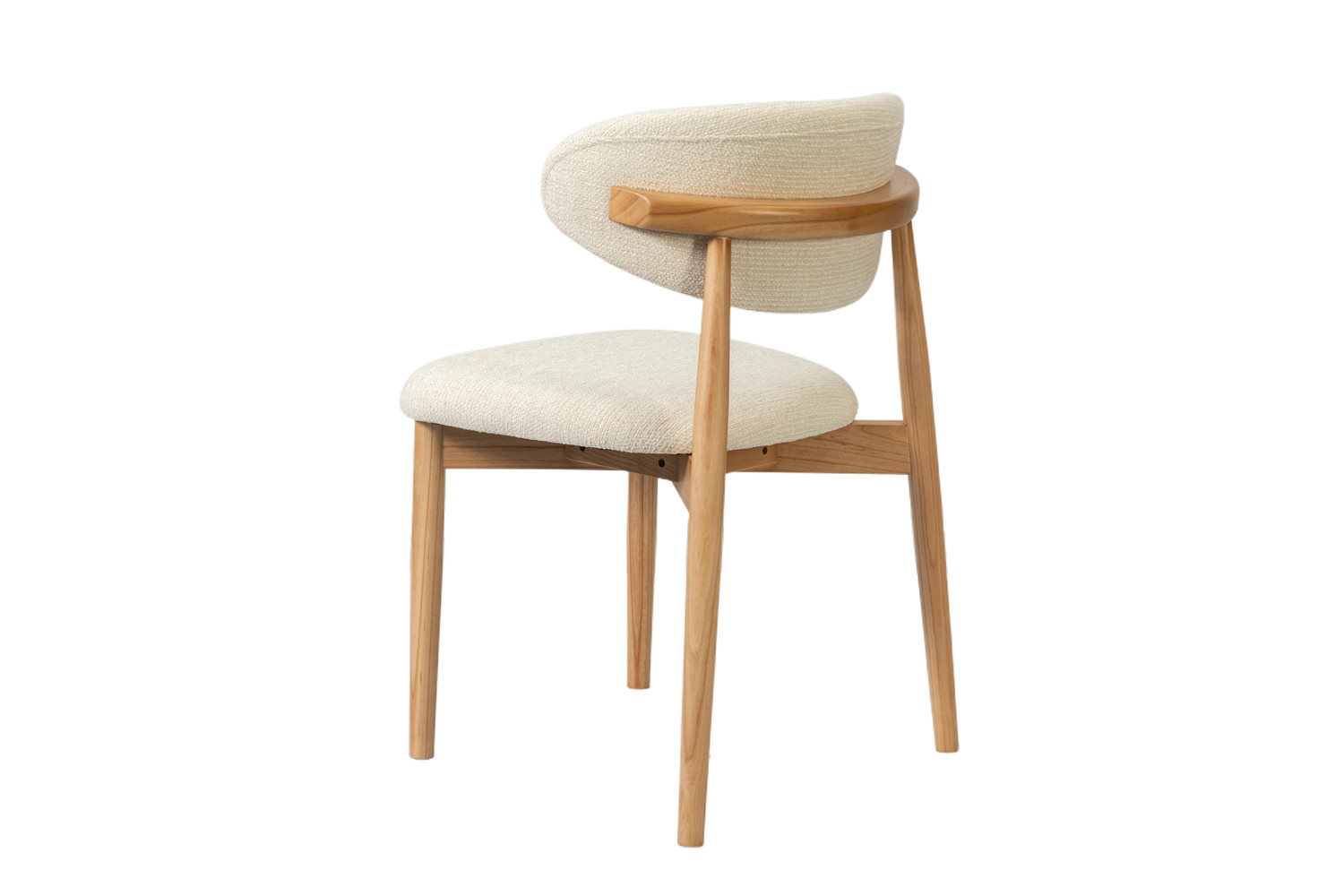 Image 7 for NEW - Stoel Clara Essenhout Naturel Ote Milan 103 Beige Gemonteerd