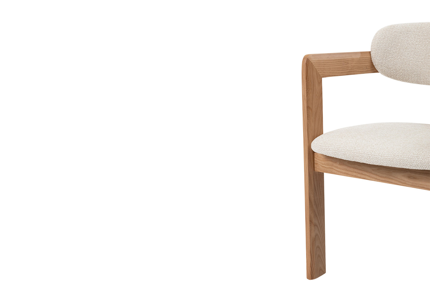 Image 18 for NEW - Stoel Camille Essenhout Naturel Ote Milan 103 Beige Gemonteerd