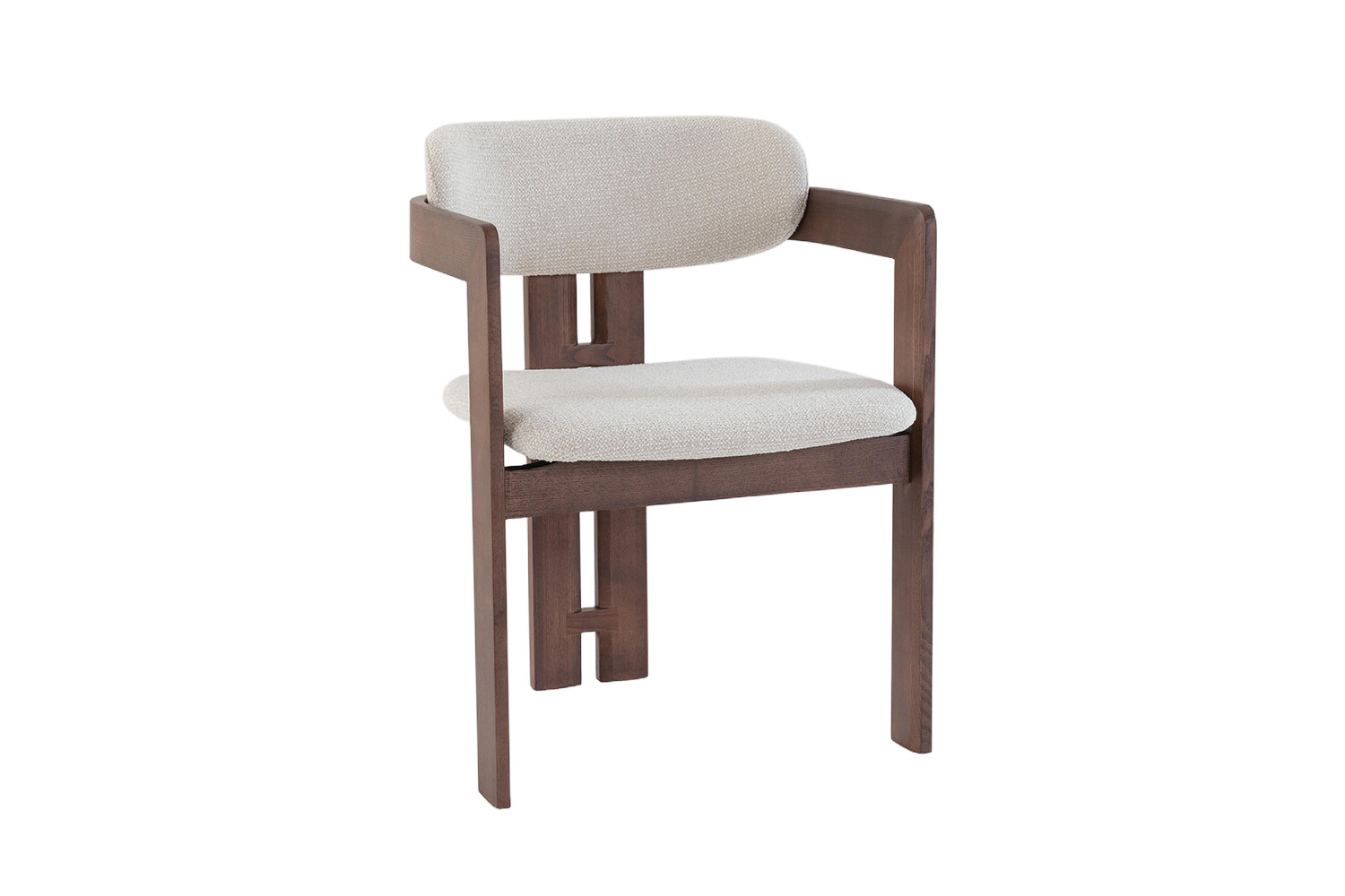 Image 5 for NEW - Stoel Camille Essenhout Walnoot Ote Milan 103 Beige Gemonteerd