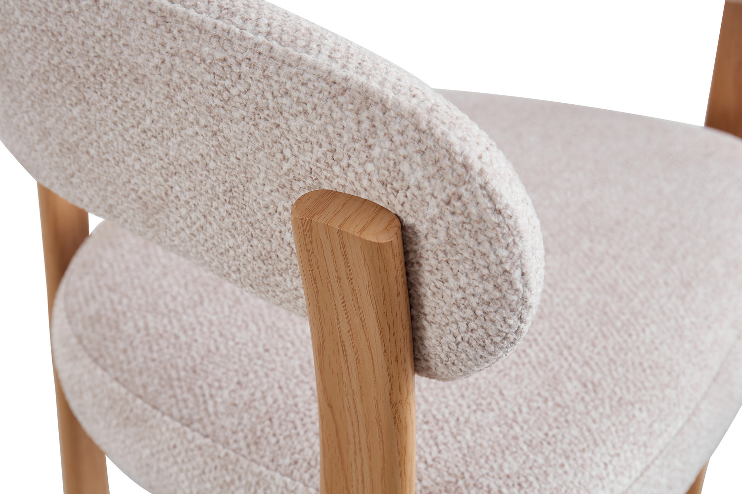 Image 9 for NEW - Stoel met armleuningen Julia Naturel - Stof Fabb Leo 23